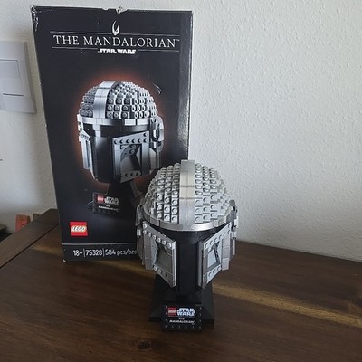 LEGO Star Wars: The Mandalorian Helmet (75328)  Built w Box No Instructions 