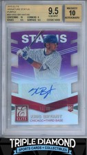 2015 Donruss Elite Kris Bryant Rookie Signature Status Purple #/49 BGS 9.5 C100