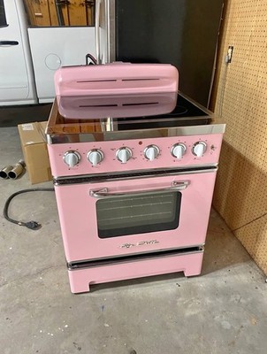 Pink Big Chill 30'' Retro Induction Range Oven