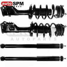 For 2006-2011 Honda Civic Coupe Front Quick Complete Struts & Rear Shocks Set