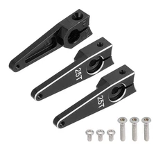 Aluminum Alloy 1 Inch 25T Steering Servo Arm Horn Black for Car Pack of 3