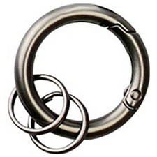 Basi 0006-0157  Anello portachiavi  4026434178852 Grigio (opaco), Nero 10 pz.