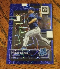 2022 Panini Donruss Optic Baseball Tylor Megill #60 Velocity Blue Prizm 68/99