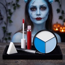 Sally Makeup Kit, Professional Halloween Sally Costume Corpse Bride Makeup