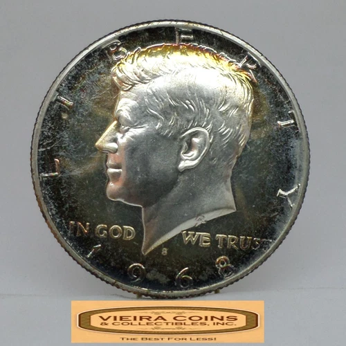 1968-S Kennedy 40% Silver Proof Half Dollar, Toned - #C57286NQ