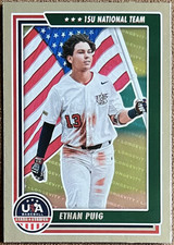 2022 USA Baseball Stars & Stripes Longevity Parallel #82 Ethan Puig Miami Rookie