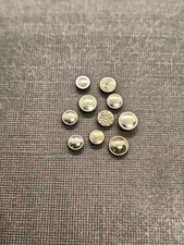 Lot Of 10 NOS Yellow GF Wristwatch Crowns-Mix Of Tap Sizes, Diameters, & Types