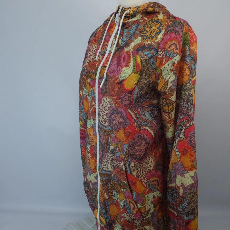 Adidas Originals Farm Rio Fugiprabali Print Windbreaker Hoodie Size Small Vented - Image 2 of 4
