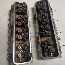 Gm Pair - Aluminum Cylinder Heads Casting 10125374 Pair W Rockers Guide Plate