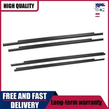 4pcs For 2006-2012 Mitsubishi Outlander Window Weatherstrip Seal Belt Moulding