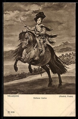 Baltasar Carlos von Spanien, gemalt von Velázquez, Ansichtskarte 
