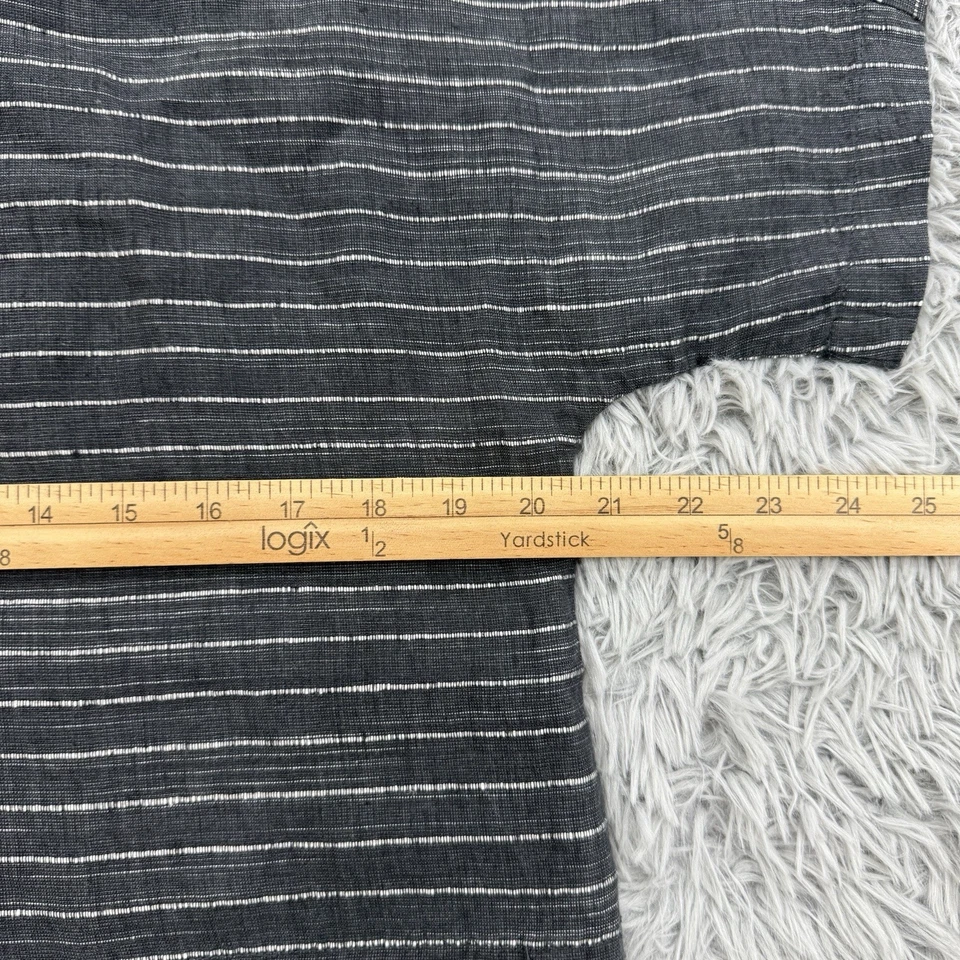 Eileen Fisher Dress Women's PS Gray Striped Organic Linen Coastal Lagenlook Boxy - Image 3 of 4