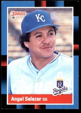 Angel Salazar 1988 Donruss #502 Royals MLB READ FREE SHIPPING AutographDen