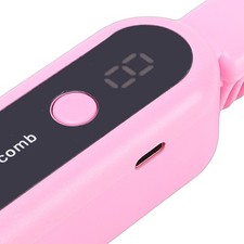 Foldable Wireless Ionic Straightening Comb 9 Heat Settings Pink