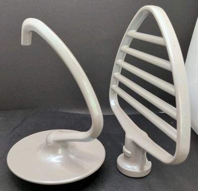  Pastry Beater & Dough Hook Set Tilt-Head 4.5 5 Qt Grey KSMPB5