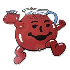 Vintage Kool Aid Sign - Fruit Beverage Mix Powder Piggly Porcelain Gas Pump Sign