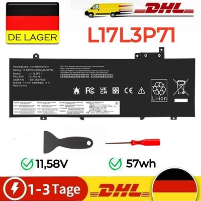  L17L3P71 AKKU für Lenovo ThinkPad T480S Series L17M3P71 01AV478 01AV480 DE