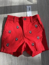NWT Kids Janie and Jack French Bulldog Shorts size 6-12M