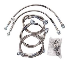  by Edelbrock  695770 Brake Line Kit (S/S 01-06 GM HD Trucks), Stainless Steel 