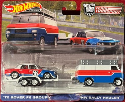 HOT WHEELS TEAM TRANSPORT '70 ROVER P6 & RALLY HAULER #55. SEE COMBINED OFFERS!