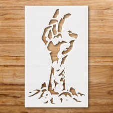 Zombie Hand Wall Art Stencil for Spooky Decor - StencilAir