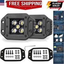 Flush Mount Led Pods 2pcs 5 100w Cree Led Work Lights Spot Driving Light B...