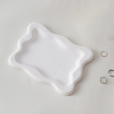 Rechteck Kosmetik Schmuck Tablett Zum Selbermachen Handwerk Home Decor Gips Platte Aufbewahrung