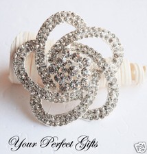 Rhinestone Crystal Brooch Pin Wedding Cake Decoration