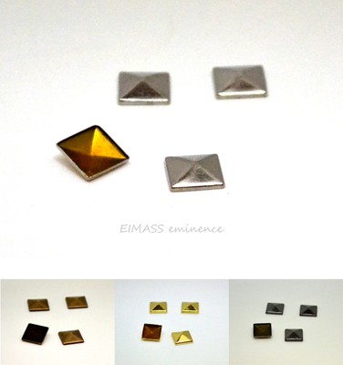 EIMASS  Hot Fix Aufbügeln Pyramide Metallnieten, Zum Selbermachen Verschönern Taschen Gürtel Schuhe
