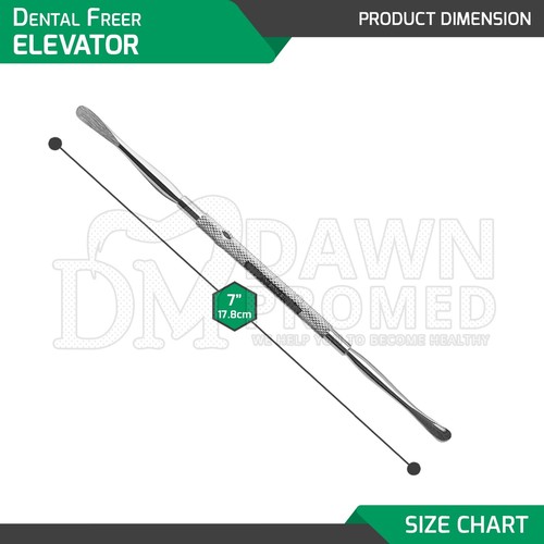 2 Pcs Freer Elevator 7” Double Ended Surgical Dental Ophthalmic Instruments - Picture 2 of 8