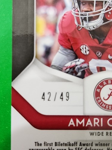 Amari Cooper 2019 Panini Prizm Draft Picks Mojo Prizm 42/49 , Alabama #8 - Bild 6 von 6