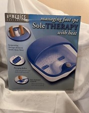 HoMedics Foot Spa Massaging Footbath With Heat Blue Sole Therapy