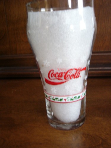 Coca Cola Christmas Glasses Tumblers Santa Lot of 2 - Picture 3 of 3