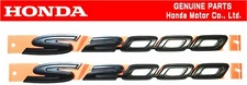 HONDA GENUINE S2000 AP1 AP2 Fender Side BLACK Emblem Badge Set OEM