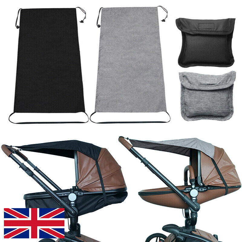 Universal Baby Sun Shade Cover For Pushchair Stroller Pram Double Buggy
