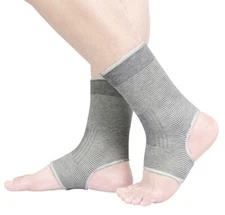 1 Pair Ankle Support Sleeve Bandage Brace Compression Support Protection Sports 