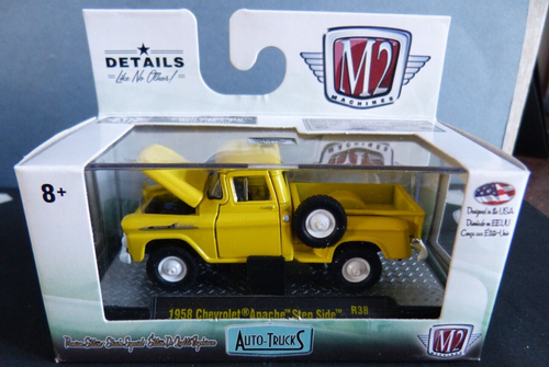 M2 Machines Modell 1:64 : 1958 Chevrolet Apache Step Side , gelb - OVP limitiert