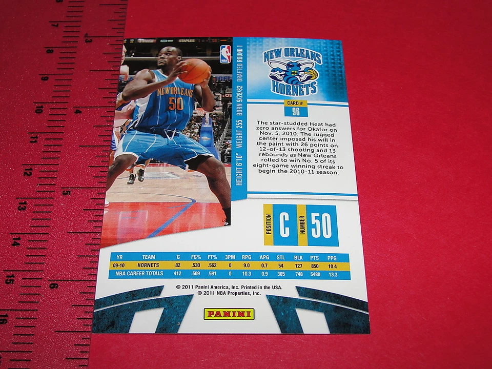 2010-11 ABSOLUTE Emeka OKAFOR #96 Platinum SP/25 HORNETS - Connecticut HUSKIES - Image 2 of 2