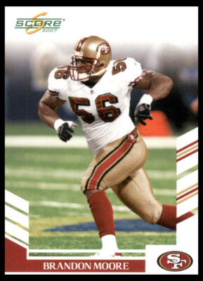 2007 Score #126 Brandon Moore San Francisco 49ers Football Card