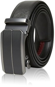 Genuine Leather Mens Ratchet Belt Belts For Men Adjustable Automatic Buckle - Click1Get2 Offers