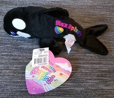 VINTAGE LISA FRANK Max Splash Bean Bag Plush Whale Beanie Baby 8 NEW W/TAG RARE