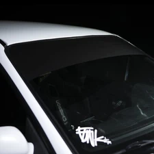 Universal Windshield Banner Matte Black 12x63