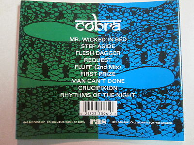 COBRA STEP ASIDE 1992 ORIGINAL RAS LABEL CD 9 TRACKS RARE