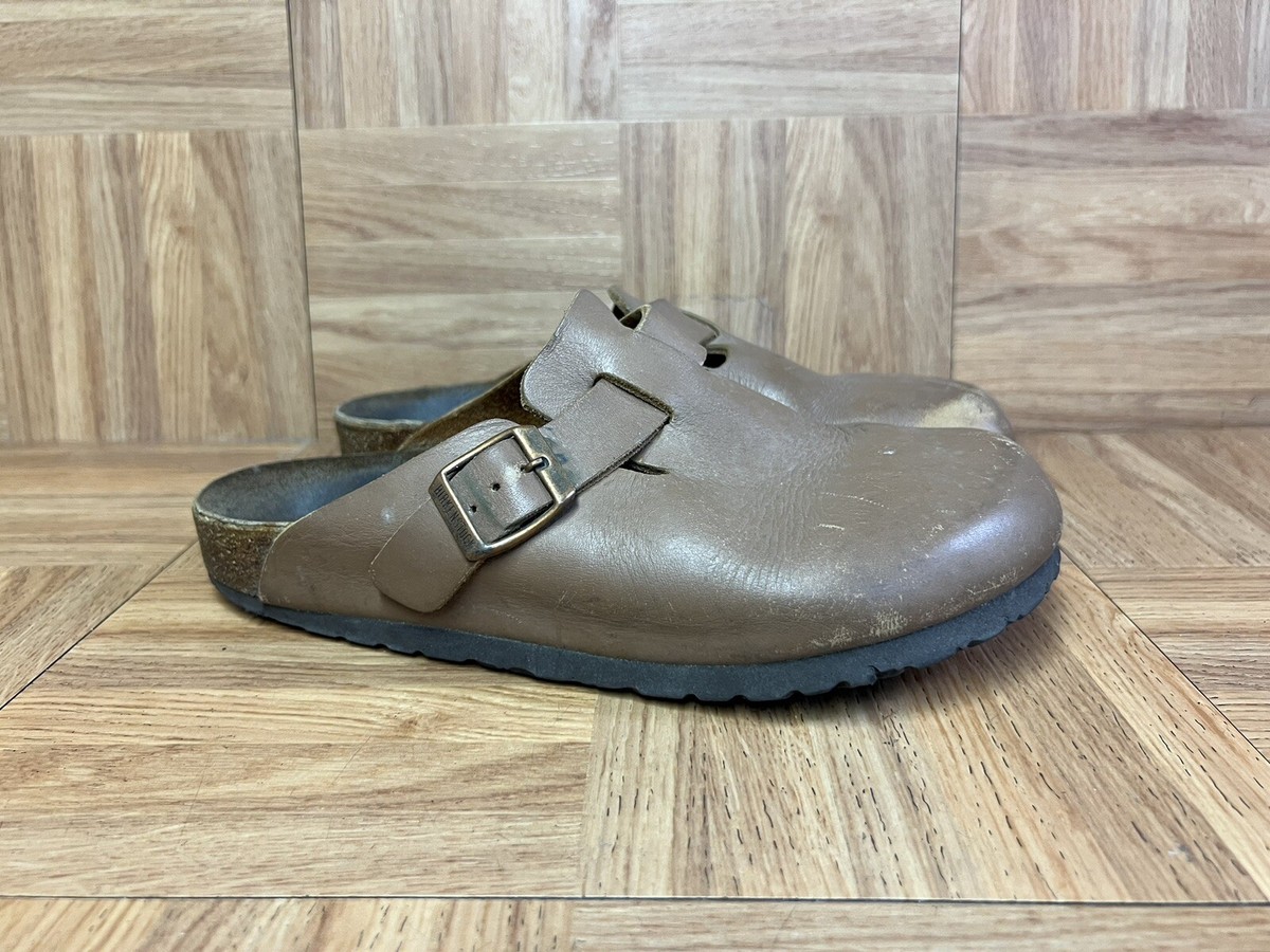 値下げしました！　BIRKENSTOCK BOSTON 38 Amazon.com: Birkenstock Womens Boston Leather Holiday Slip