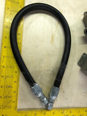 Gates Megaflex Hydraulic Hose Assembly 25  w/ Female 6FJX Crimp Connectors