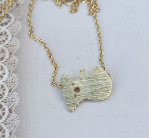 Authentic Koala Necklace Gold Plated Dainty Cute Girt Teen Lady Christmas Hanukkah