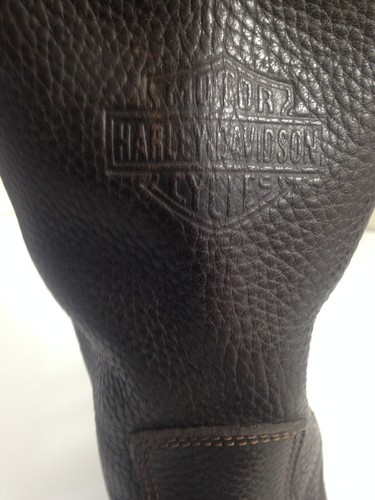 Harley Davidson HD boots womens 7 Espresso dark brown excellent condition cowboy - Picture 3 of 11