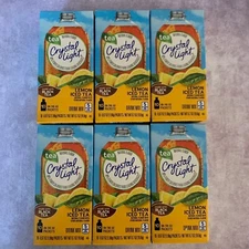 Crystal Light LEMON ICED TEA - 6 Boxes of 10 on-the-go Packets - Best By 2/24