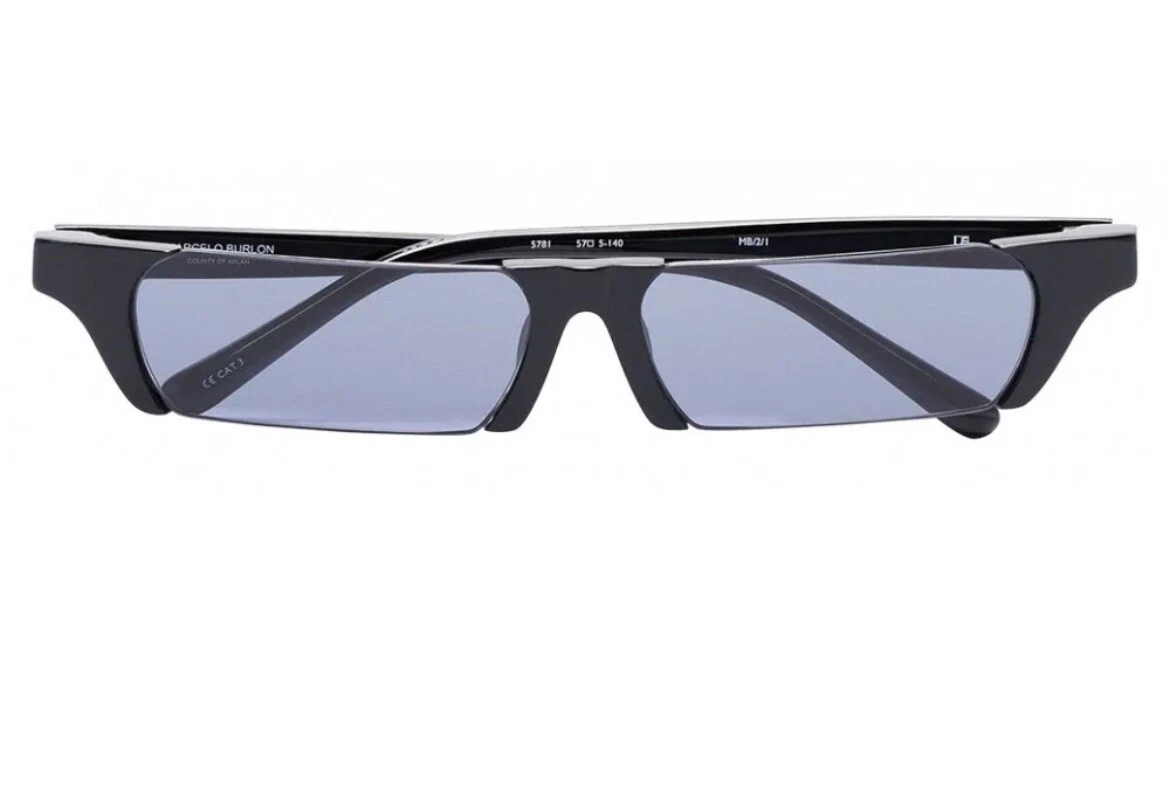 Marcelo Burlon Occhiali da sole ritagliati edizione Linda Farrow