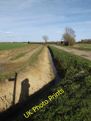 Foto 12x8 neu gegraben Graben von der Kelsale Road Curlew Green c2015